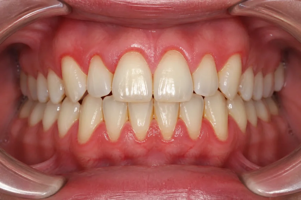 Encías inflamadas por gingivitis: revisión periodontal en CIMA Dental, Madrid